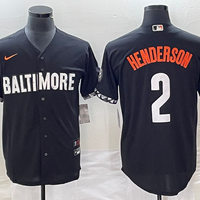 Men's Baltimore Orioles Gunnar Henderson #2 Black 2023 City Connect Replica Player Jersey1