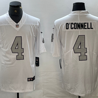 Men's Las Vegas Raiders Aidan O'Connell #4 White Game Player Jersey1