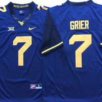 Men's West Virginia Mountaineers Will Grier #7 Navy Player Game Jersey