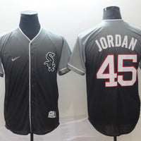 Men's Chicago White Sox Michael Jordan #45 Gray Fashion Stitched Jersey1