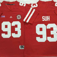 Men's Nebraska Huskers Ndamukong Suhl #93 Scarlet Player Game Jersey