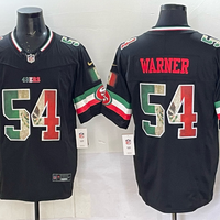 Men's San Francisco 49ers Fred Warner #54 Black Retired Player Jersey