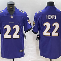 Derrick Henry #22 Baltimore Ravens Purple Game Player Jersey - JerseysFreak