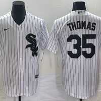 Men's Chicago White Sox Frank Thomas #35 White Home Replica Player Jersey1