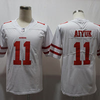 Men's San Francisco 49ers Brandon Aiyuk #11 White Game Jersey1
