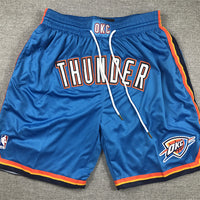 Men's Oklahoma City Thunder Blue Icon Edition Pocket Shorts1