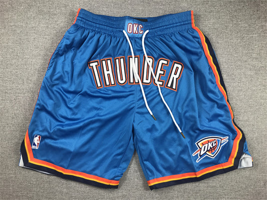 Men's Oklahoma City Thunder Blue Icon Edition Pocket Shorts1