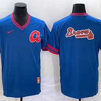 Men's Atlanta Braves Blue Cooperstown Collection Team Jersey1