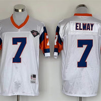 Men's Denver Broncos John Elway Mitchell & Ness White Legacy Replica Jersey1