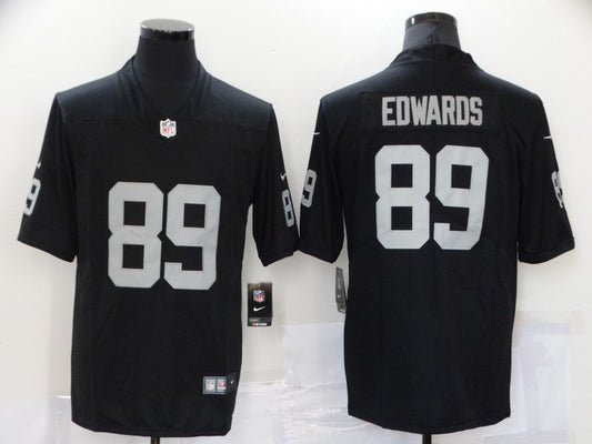 Men's Las Vegas Raiders Bryan Edwards #89 Black Game Jersey1