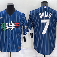 Men's Los Angeles Dodgers Julio Urias #7 Blue Player Baseball Jersey1