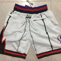 Men's Toronto Raptors White 1997-98 Hardwood Classics Basketball Shorts1