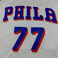 Men's Philadelphia 76ers V. J. Edgecombe #77 White Swingman Jersey - Association Edition