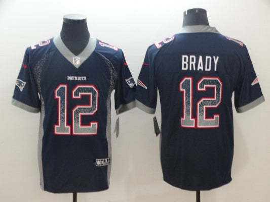 Men's New England Patriots Tom Brady #12 Navy Player Game Jersey1