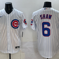 Men's Chicago Cubs Matt Shaw #6 White Home Replica Player Jersey