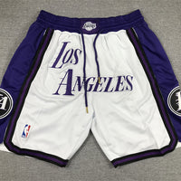 Men's Los Angeles Lakers White 2022/23 Basketball Shorts1 City Edition