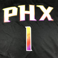 Men's Phoenix Suns Devin Booker #1 Black 2022/23 Fast Break Player Jersey1 - Statement Edition