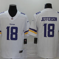 Men's Minnesota Vikings Justin Jefferson #18 White Player Game Jersey1