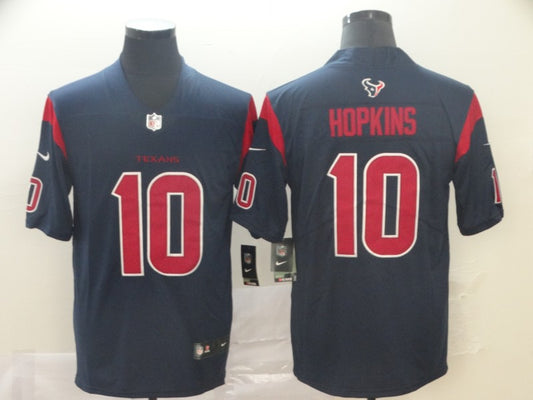 Men's Houston Texans DeAndre Hopkins #10 Navy Game Player Jersey1