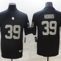 Men's Las Vegas Raiders Nate Hobbs #39 Black Game Jersey1