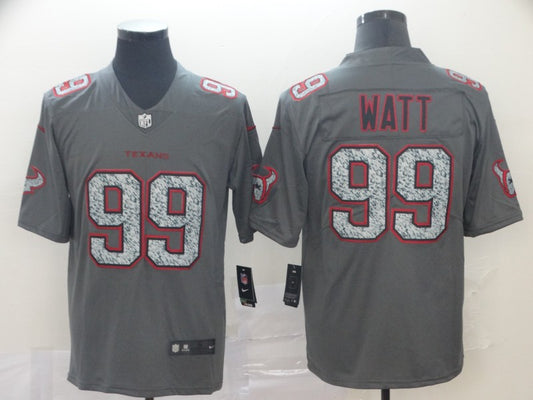 Men's Houston Texans J.J. Watt #99 Gray Player Game Jersey1