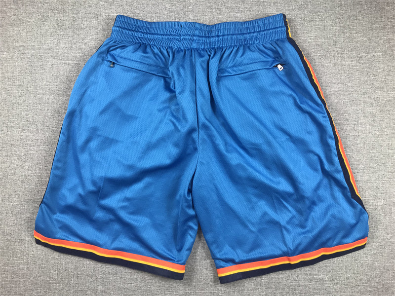 Men's Oklahoma City Thunder Blue Icon Edition Pocket Shorts1