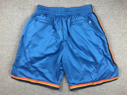 Men's Oklahoma City Thunder Blue Icon Edition Pocket Shorts1
