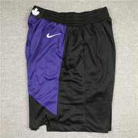 Men's Toronto Raptors Black/Purple Basketball Shorts1 2021 New Style