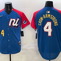 Men's National League Pete Crow-Armstrong #4 Blue 2025 All-Star Edition Replica Player Jersey