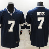 Men's Dallas Cowboys Trevon Diggs #7 Navy Game Player Jersey1