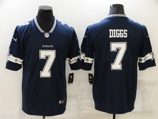 Men's Dallas Cowboys Trevon Diggs #7 Navy Game Player Jersey1