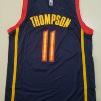 Men's Golden State Warriors Klay Thompson #11 Navy Hardwood Classics Jersey1