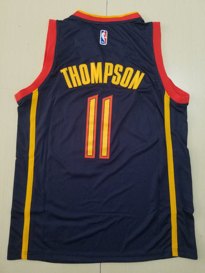 Men's Golden State Warriors Klay Thompson #11 Navy Hardwood Classics Jersey1