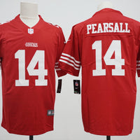 Men's San Francisco 49ers Ricky Pearsall #14 Red Game Jersey