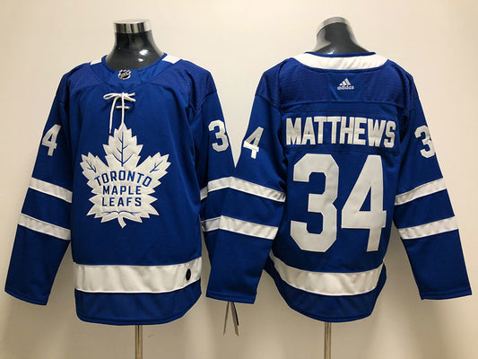 Men's Toronto Maple Leafs Auston Matthews #34 Blue Breakaway Player Jersey1