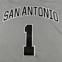 Men's San Antonio Spurs Victor Wembanyama #1 Silver Swingman Jersey - Statement Edition
