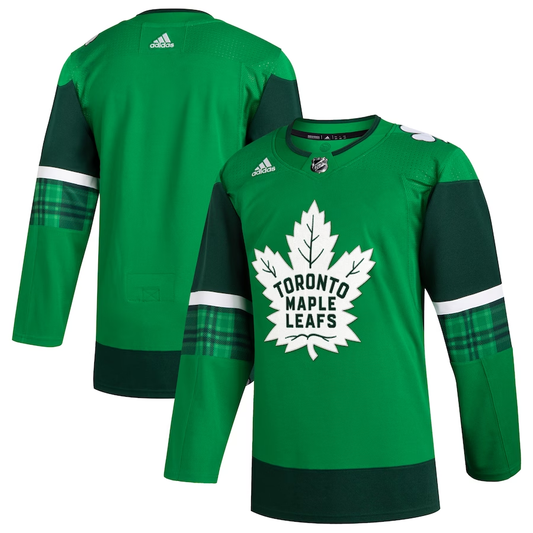 Men's Toronto Maple Leafs Kelly Green 2023 St. Patrick's Day Primegreen Authentic Blank Jersey1