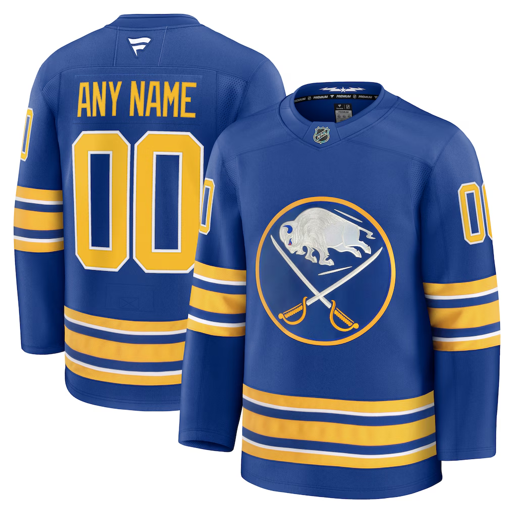 Buffalo Sabres Royal Home Premium Custom Jersey - JerseysFreak