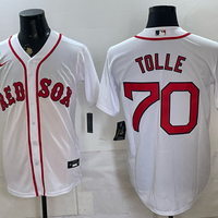 Men's Boston Red Sox Payton Tolle #70 White Home Replica Jersey
