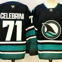 Men's San Jose Sharks Macklin Celebrini #71 Fanatics Black Player Jersey