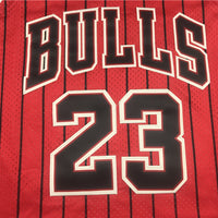 Men's Chicago Bulls Michael Jordan #23 Red Hardwood Classics Authentic Jersey1