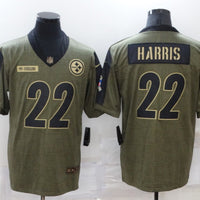 Men's Pittsburgh Steelers Najee Harris #22 Brown Game Jersey1