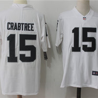 Men's Las Vegas Raiders Michael Crabtree #15 White Game Player Jersey1