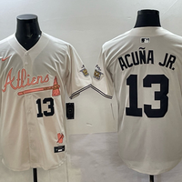 Men's Atlanta Braves Ronald Acuna Jr. #13 White Alternate Player Jersey