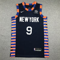 Men's New York Knicks RJ Barrett Navy Swingman Player Jersey1 - City Edition