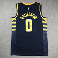 Men's Indiana Pacers Tyrese Haliburton #0 Navy Swingman Jersey1 - Icon Edition