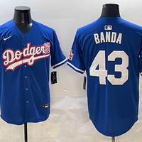 Men's Los Angeles Dodgers Anthony Banda #43 Royal Player Game Jersey