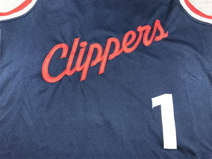 Men's LA Clippers James Harden #1 Navy Swingman Player Jersey1