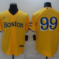Men's Boston Red Sox Alex Verdugo #99 Gold City Connect Replica Player Jersey1