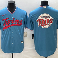 Men's Minnesota Twins Blue Replica Player Jersey1